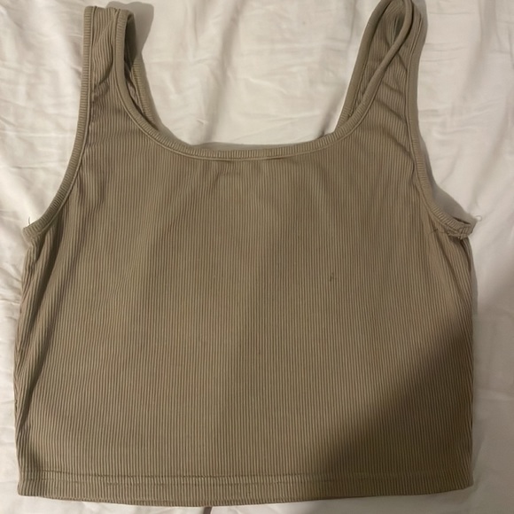 green shein crop top: size: medium - Picture 2 of 2